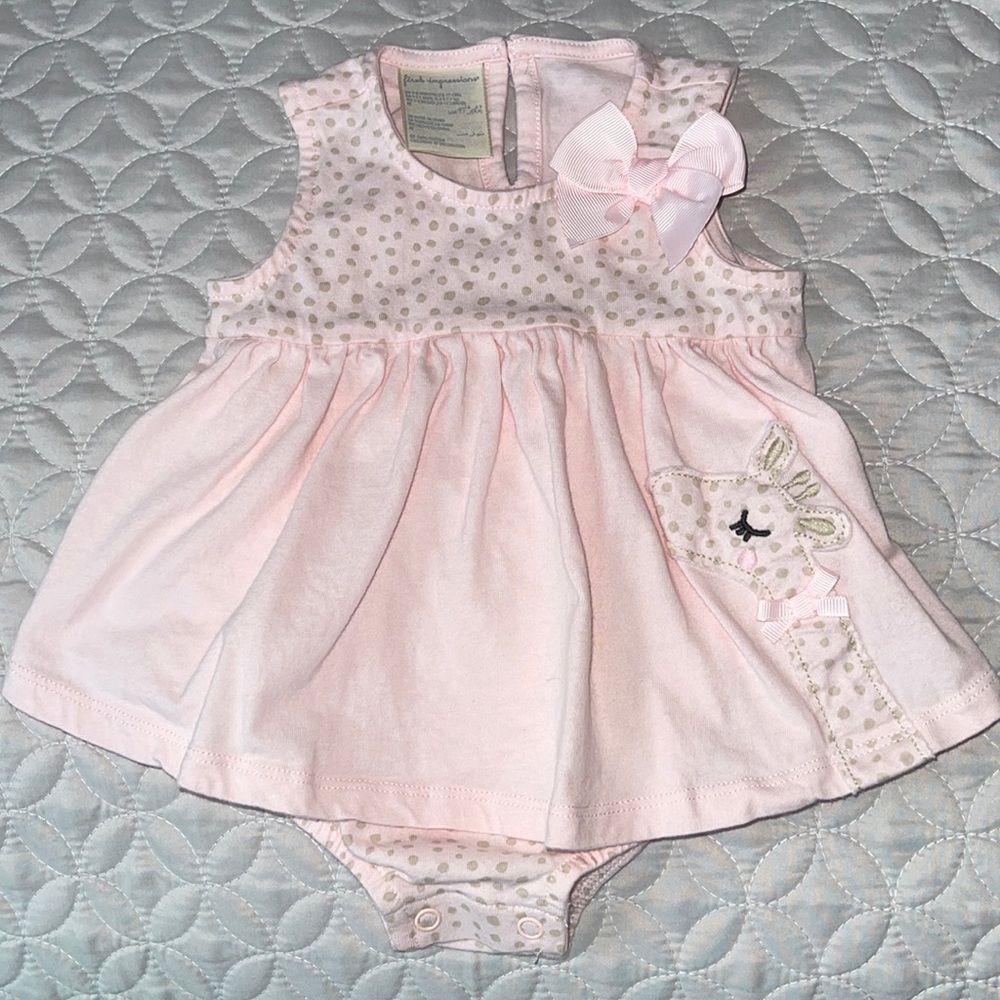 One piece baby girl onesie